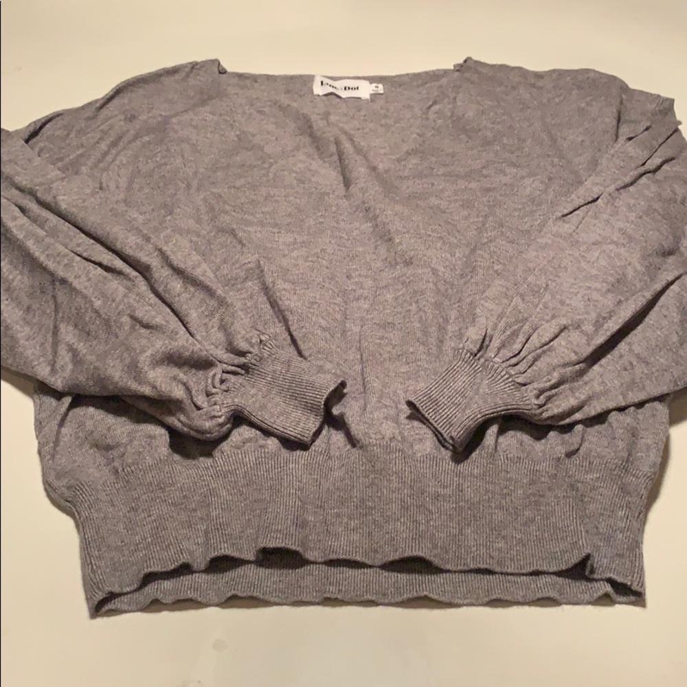 line + dot sweater